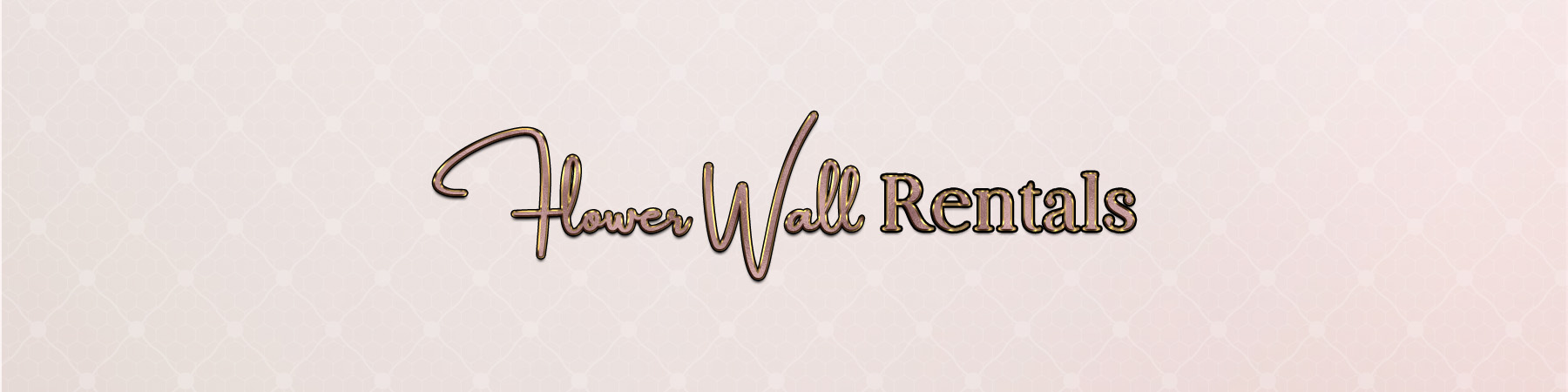 flower wall rental header with lace background